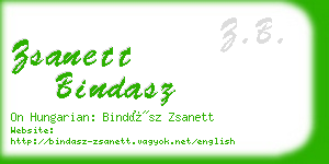 zsanett bindasz business card